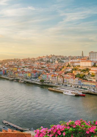 Blick auf Porto am Douro