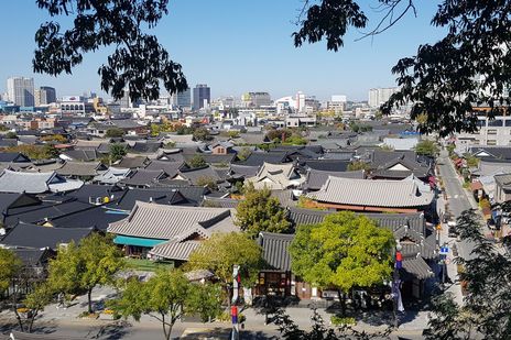 Blick über Jeonju