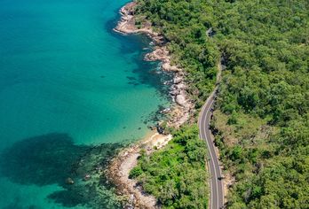 Küstenstraße in Crains in Australien