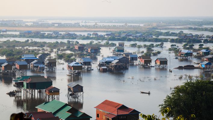 Ansicht auf den Tonle Sap See
