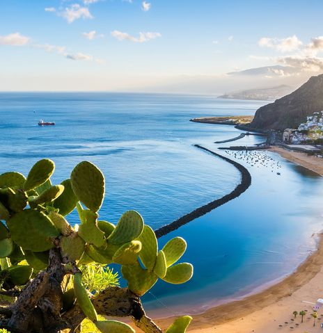 Ausblick auf Strand auf Teneriffa