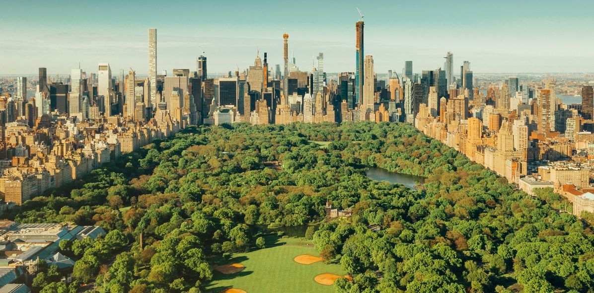 Luftaufnahme vom Central Park in New York