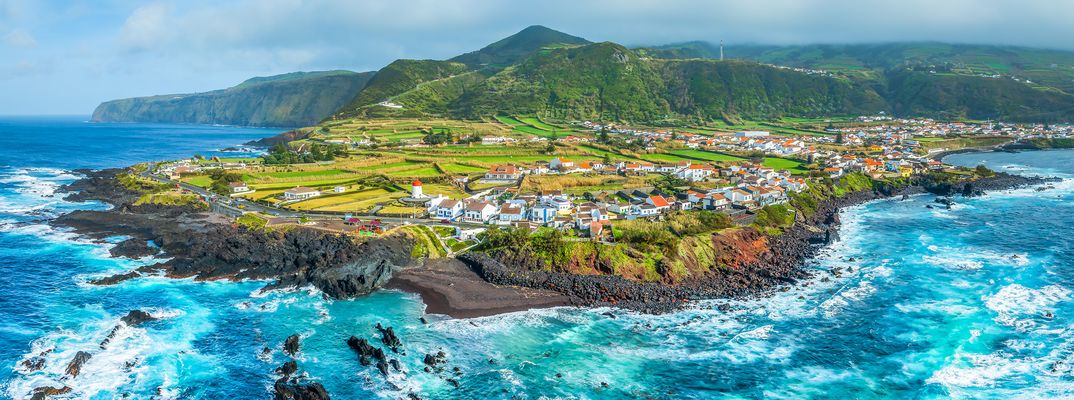 Luftaufnahme von Insel Sao Miguel