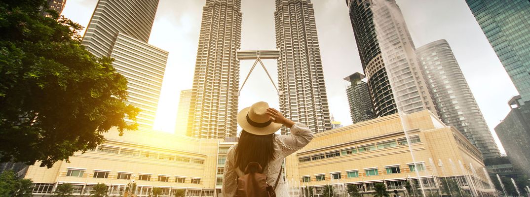 Frau in Kuala Lumpur