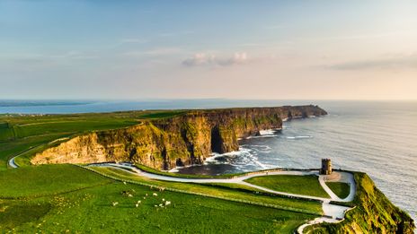 Blick auf die Klippen von Moher in Irland