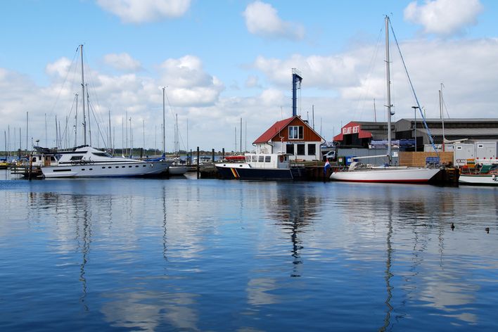 Hafen auf der Insel Fehmarn