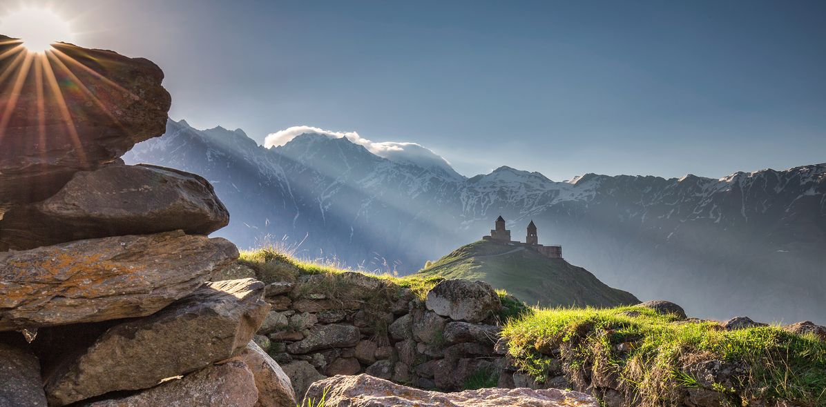 Berglandschaft in Georgien