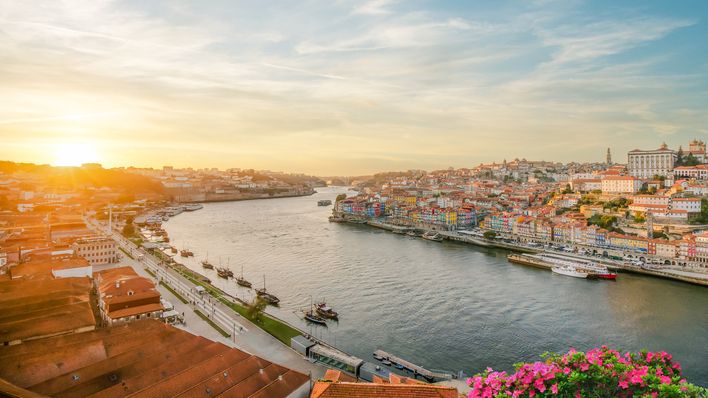 Blick auf die Stadt Porto