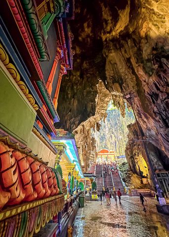 Blick auf die Batu Caves in Kuala Lumpur, Malaysia
