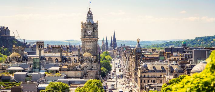 Ausblick auf Edinburgh