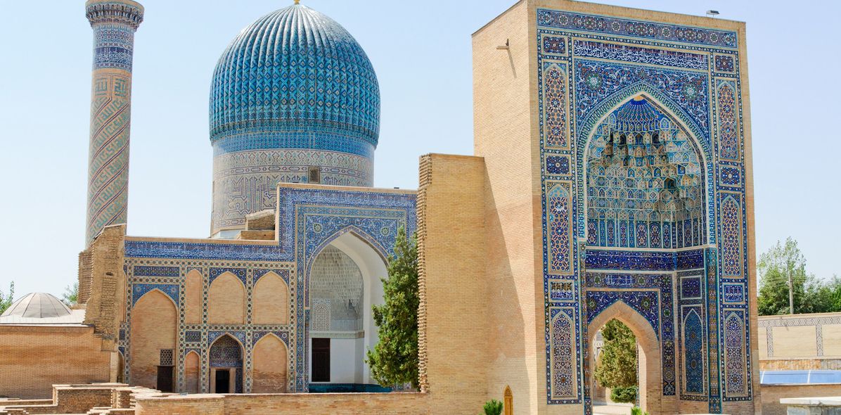 Gebäude Samarqand in Usbekistan