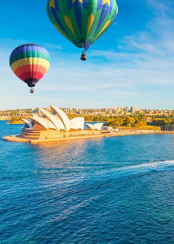 Heißluftballons in Sydney