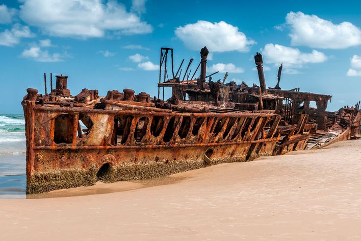 Schiffswrack auf Fraser Island