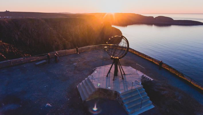 Blick auf das Nordkap in Norwegen