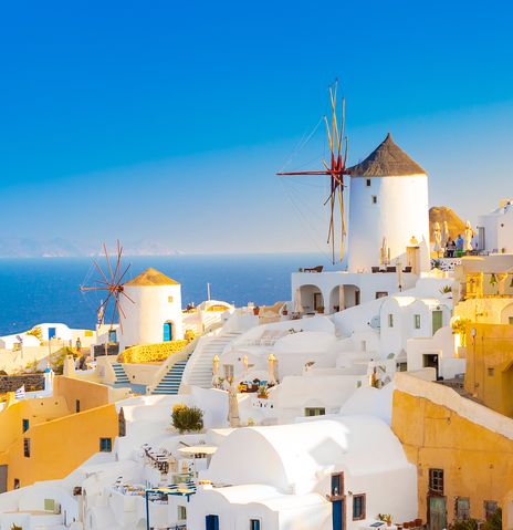Blick auf Santorini