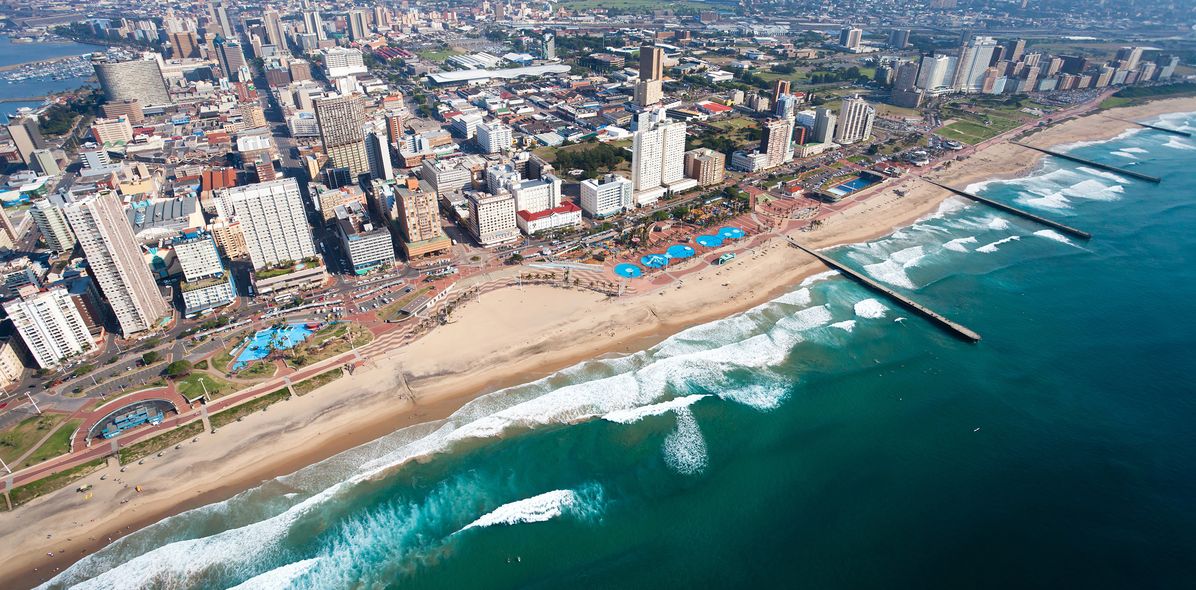 Die Küstenstadt Durban