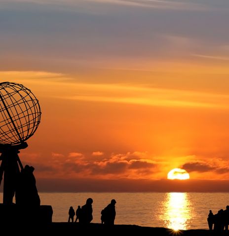 Sonnenuntergang am Nordkap