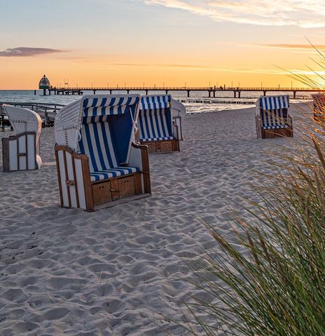 Strandkörbe an der Ostsee