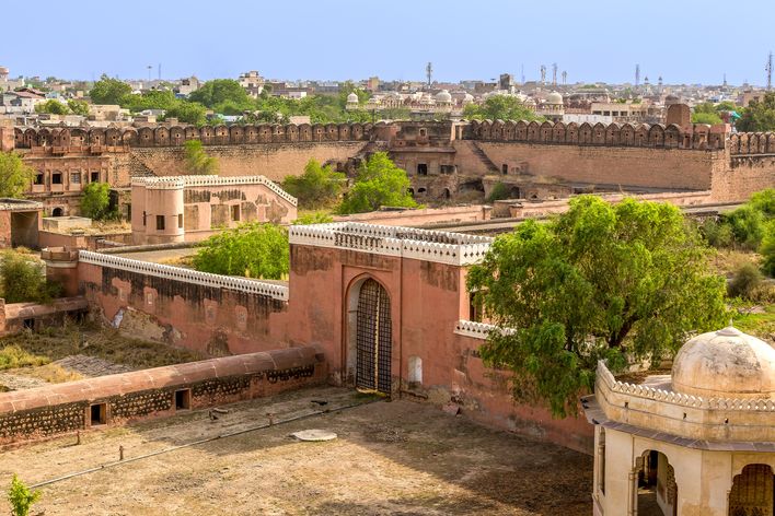 Stadt Bikaner in Indien