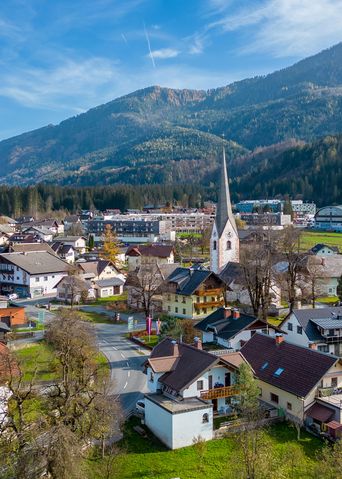 Luftbild von Kärnten in Österreich