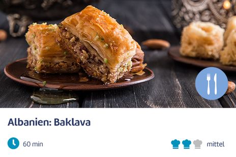 Albanien: Baklava