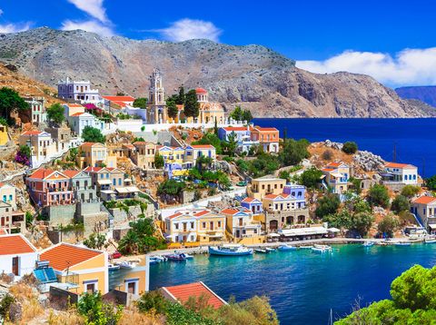 Blick auf die Insel Symi