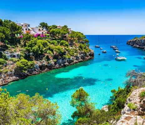 Bucht auf der Insel Mallorca