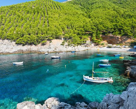 Mit Rad und Motorsegler/-yacht ab/an Trogir-0