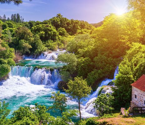 Krka Wasserfälle in Kroatien