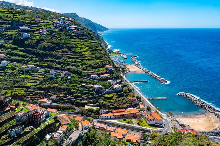 Praia da Calheta auf Madeira