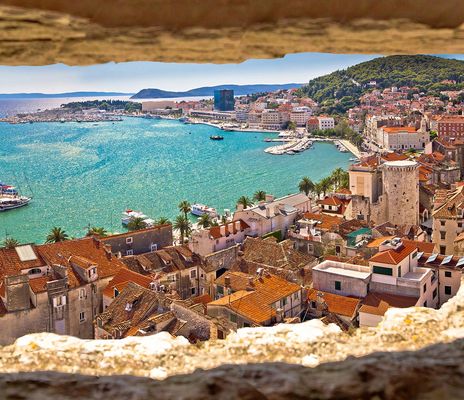 Blick auf Split in Kroatien
