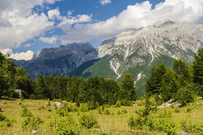 Berglandschaft in Albanien