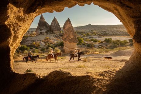 Reiter im Göreme Nationalpark