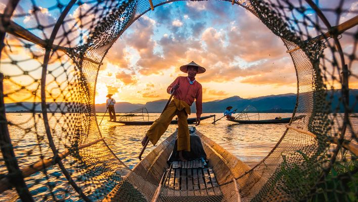 Fischer auf Inle See