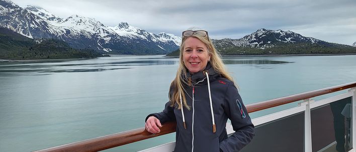 Berge & Meer-Mitarbeiterin Anja mit Holland America Line in Alaska