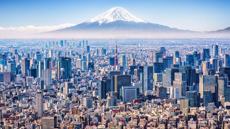 Fuji und Tokio in Japan