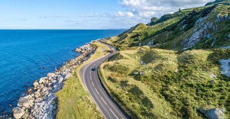 Küstenstraße in Irland