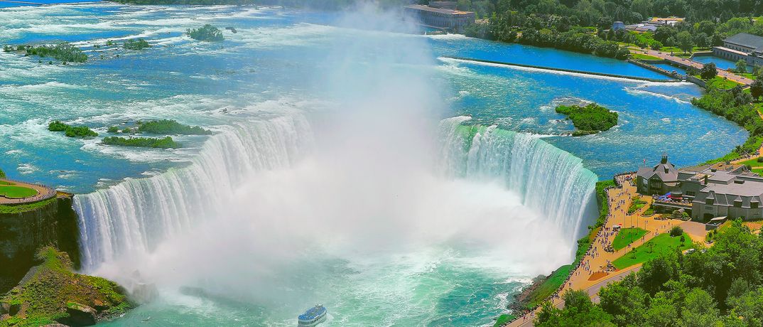 Niagarafälle an der Grenze zu Kanada