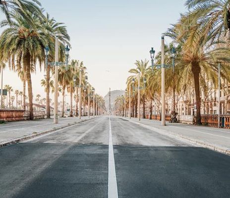 Straße in Barcelona