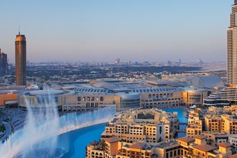 Luftansicht auf die Dubai Mall 