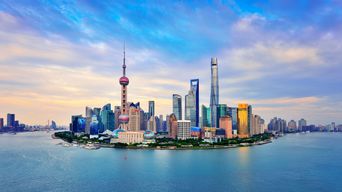 Blick auf Shanghai