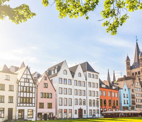Altstadt-Flair in Köln am Rhein