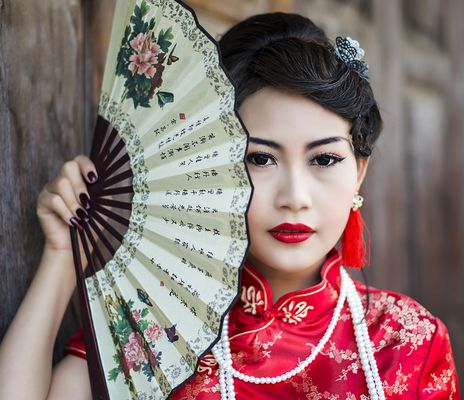 Asiatische Frau