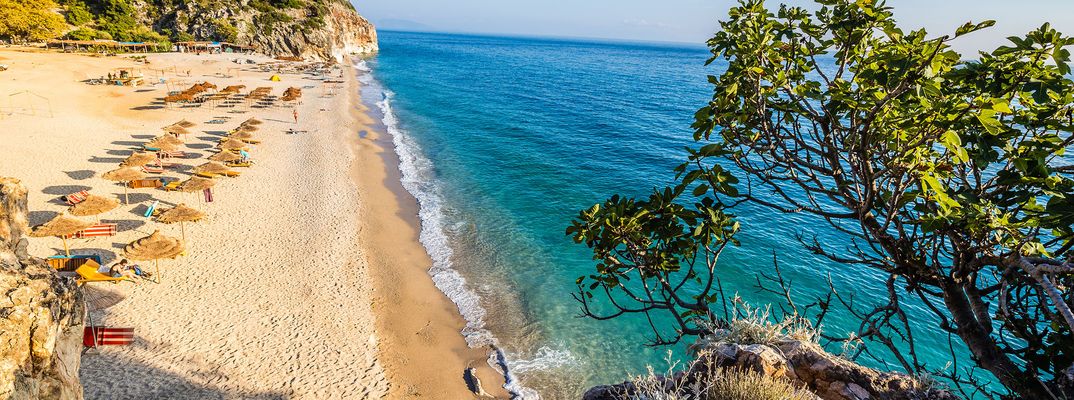 Himare Strand in Albanien