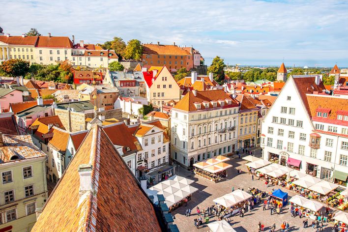 Marktplatz von Tallinn in Estland