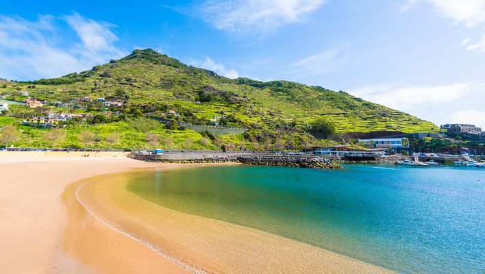 Strandabschnitt in Praia de Machico