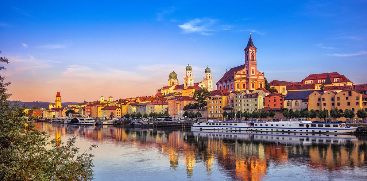 Blick auf Passau und die Donau