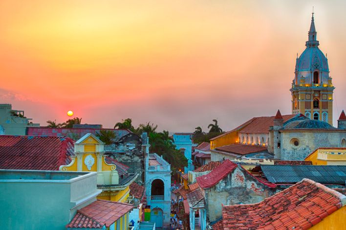 Sonnenuntergang in Cartagena