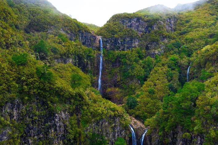Risco Wasserfälle auf Madeira