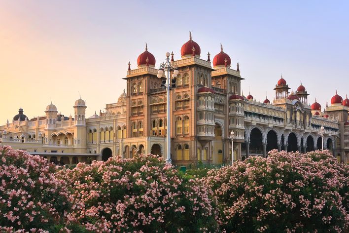 Stadt Mysore in Indien